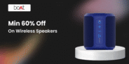 Min 60% Off On Wireless Speakers