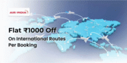 Flat ₹1000 Off On International Routes Per Booking