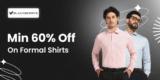 Min 60% Off On Formal Shirts